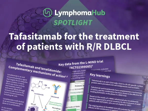 Tafasitamab for the treatment of patients with relapsed/refractory diffuse large B-cell lymphoma
